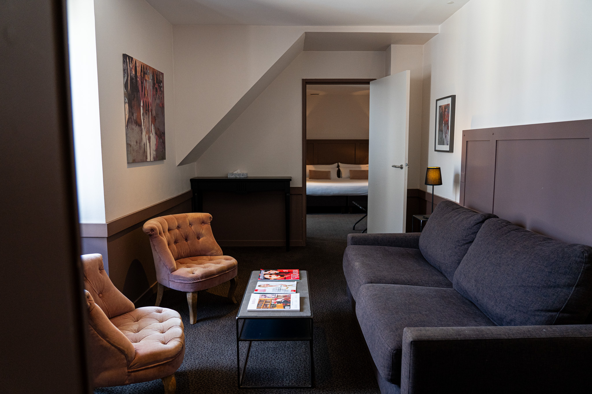 Suite amiral dans l'Hôtel la Maison des Armateurs. grande chambre familiale